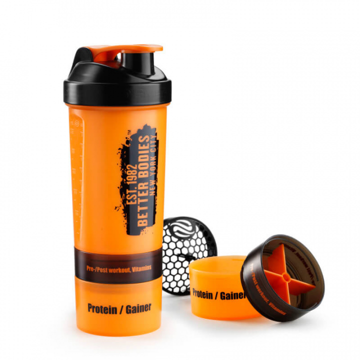 Sjekke Gym Shaker BB 800, orange/black, Better Bodies hos SportGymButikken.no