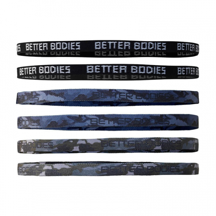 Sjekke Headband, 6-pack, camo combo, Better Bodies hos SportGymButikken.no