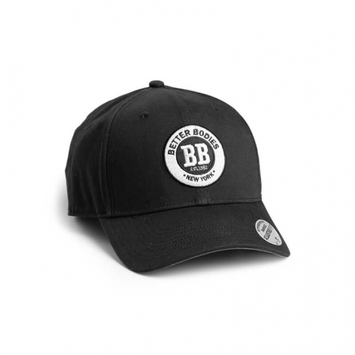 Sjekke Men's Baseball Cap, black/grey, Better Bodies hos SportGymButikken.no