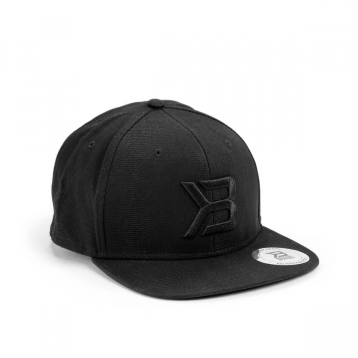 Sjekke Twill Flat Bill Cap, black, Better Bodies hos SportGymButikken.no