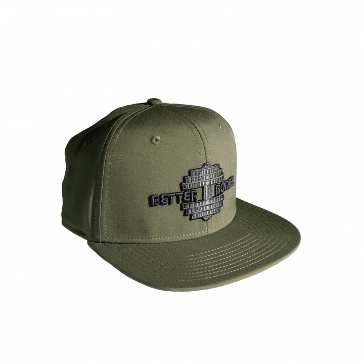 Sjekke Flatbill Cap, washed green, Better Bodies hos SportGymButikken.no