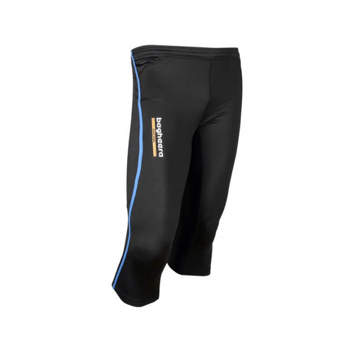 Sjekke Race Tights Knee Men, black/royal, Bagheera hos SportGymButikken.no