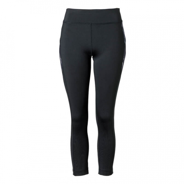 Sjekke Marble Crop Tights, black, Daily Sports hos SportGymButikken.no