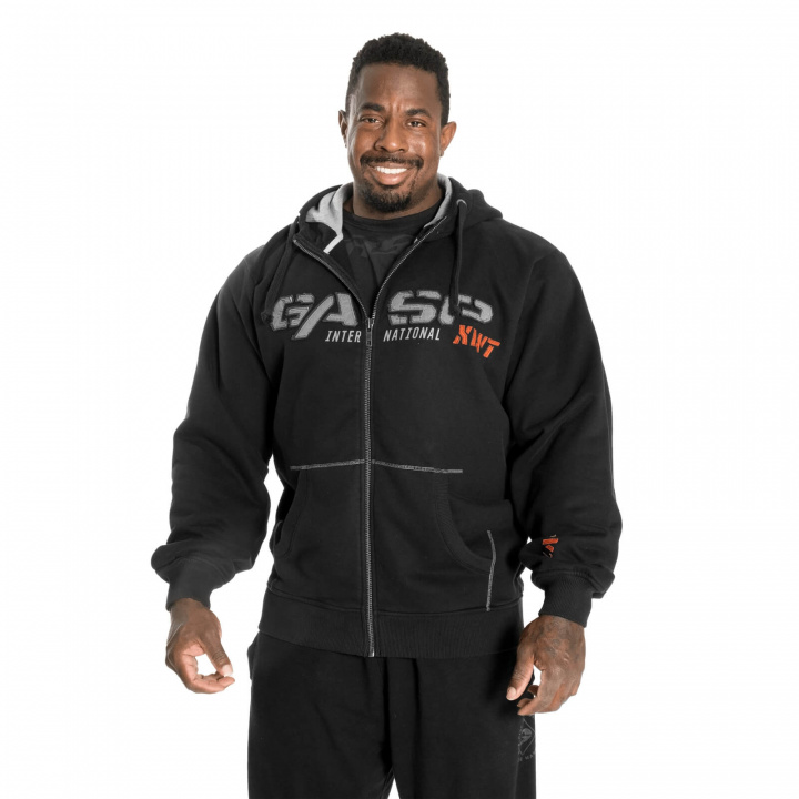 Sjekke 1,2 LBS Hoodie, black, GASP hos SportGymButikken.no