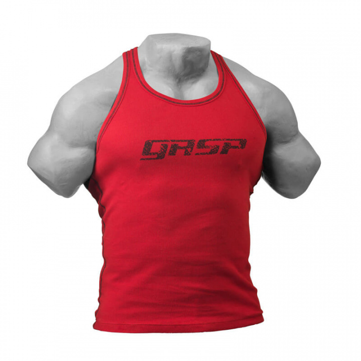 Sjekke Pro Rib Tank, chili red, GASP hos SportGymButikken.no