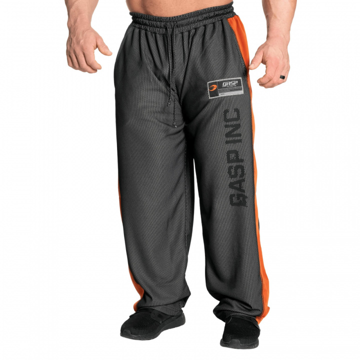 Sjekke No1 Mesh Pant, black/flame, GASP hos SportGymButikken.no