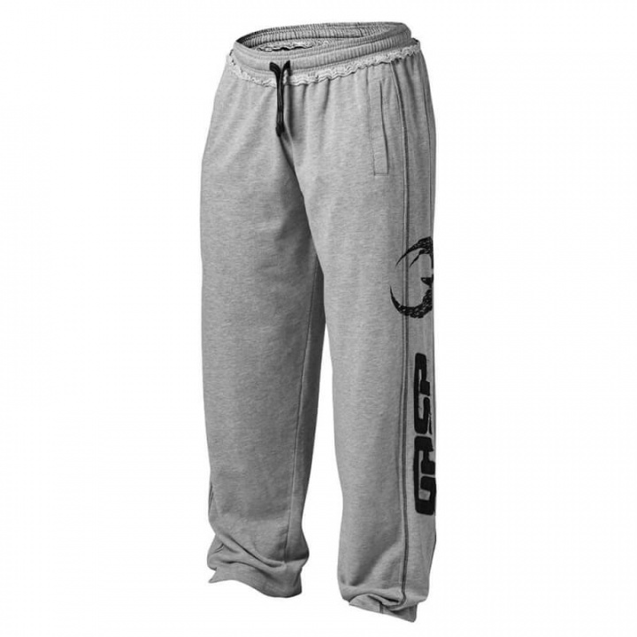 Sjekke Pro Gym Pant, grey melange, GASP hos SportGymButikken.no