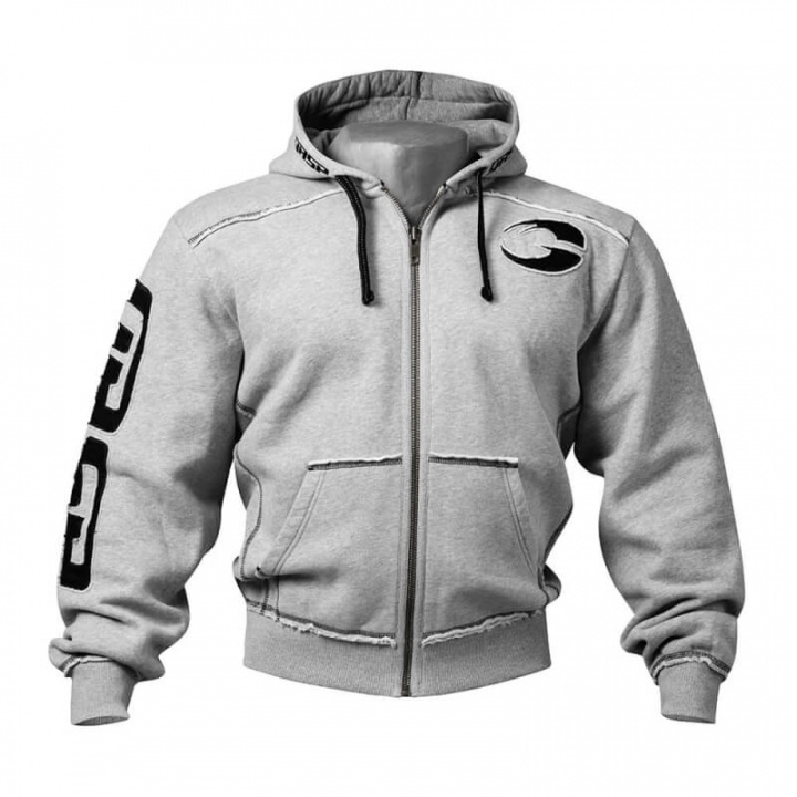 Sjekke Pro Gym Hood, grey melange, GASP hos SportGymButikken.no