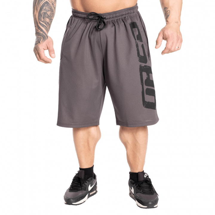 Sjekke Pro Mesh Shorts, grey, GASP hos SportGymButikken.no