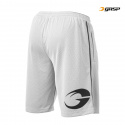 Mesh Logo Shorts, white, GASP