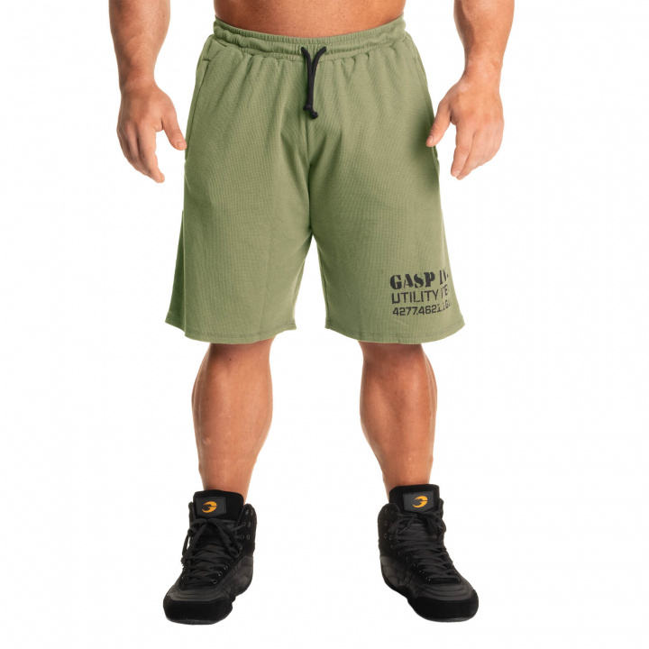 Sjekke Thermal Shorts, wash green, GASP hos SportGymButikken.no