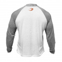 Raglan Long Sleeve Tee, white/grey melange, GASP