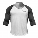 Broad Street 3/4 Sleeve, white/grey, GASP