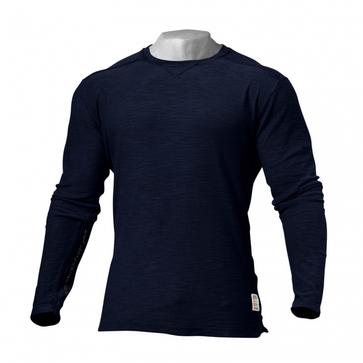 Sjekke Broad Street L/S, dark navy, Better Bodies hos SportGymButikken.no