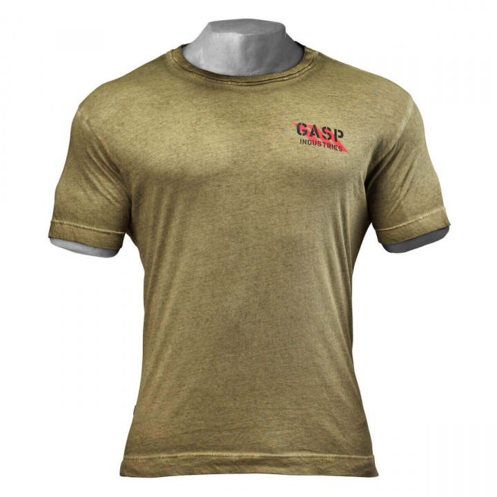 Sjekke Standard Issue Tee, military olive, GASP hos SportGymButikken.no