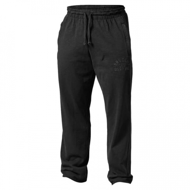 Sjekke Throwback Straight Pant, wash black, GASP hos SportGymButikken.no