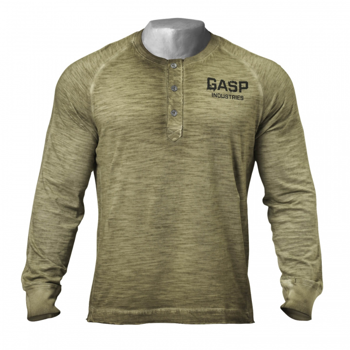 Sjekke The 27th Long Sleeve, military olive, GASP hos SportGymButikken.no