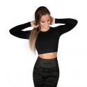 Seamless Crop Top, black, Gavelo