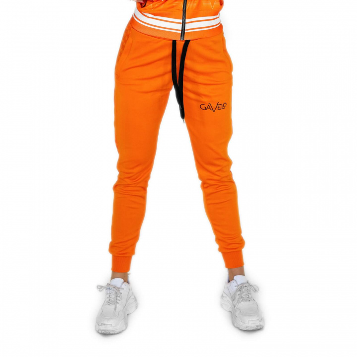 Sjekke Track Pants, orange, Gavelo hos SportGymButikken.no