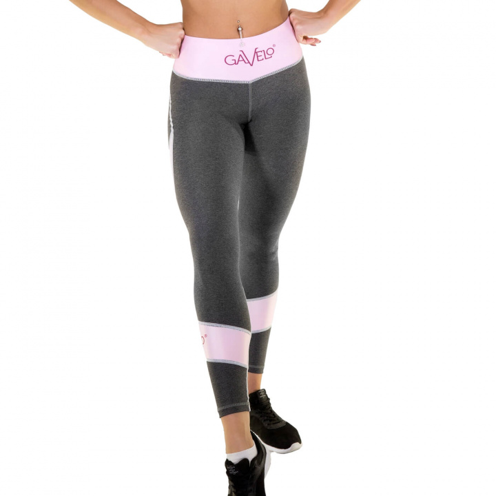 Sjekke Raspberry Swirl Tights, pink/dark grey, Gavelo hos SportGymButikken.no