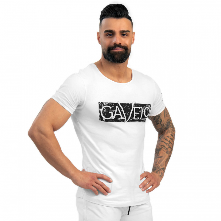 Sjekke Sports Tee, white, Gavelo hos SportGymButikken.no