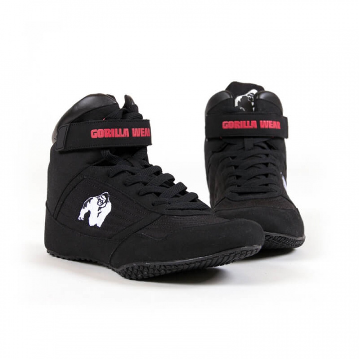 Sjekke GW High Tops Shoe, black, Gorilla Wear hos SportGymButikken.no