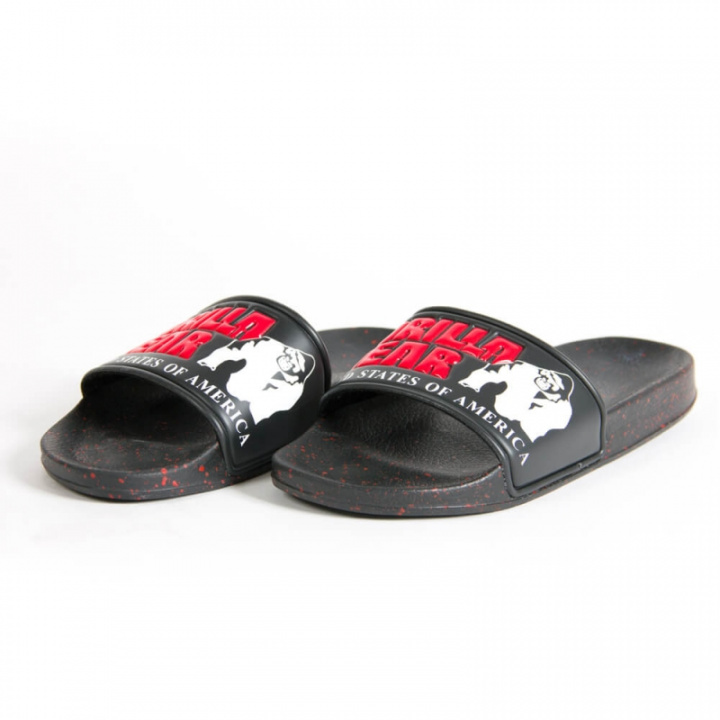 Sjekke GW Classic Men's Slide, black/red, Nebbia hos SportGymButikken.no