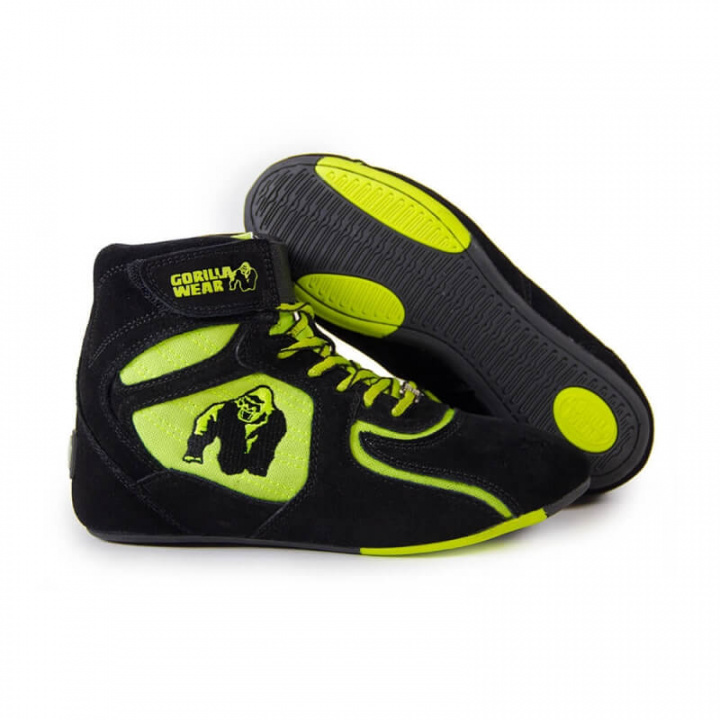 Sjekke Chicago High Tops LTD, black/neon lime, Gorilla Wear hos SportGymButikken