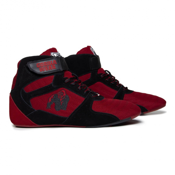 Sjekke Perry High Tops Pro, red/black, Gorilla Wear hos SportGymButikken.no