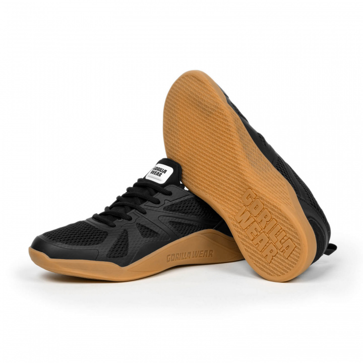 Sjekke Gym Hybrids, black/brown, Gorilla Wear hos SportGymButikken.no