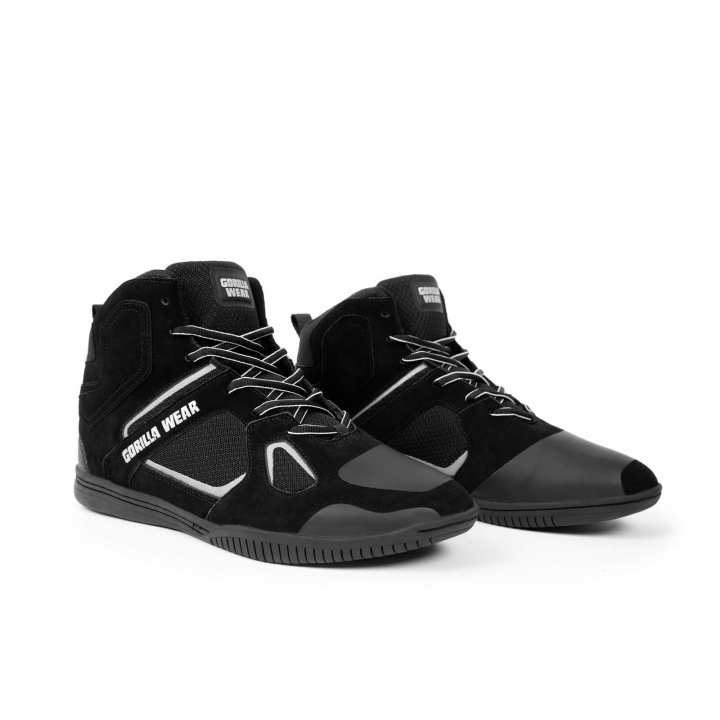 Sjekke Troy High Tops, black/grey, Gorilla Wear hos SportGymButikken.no