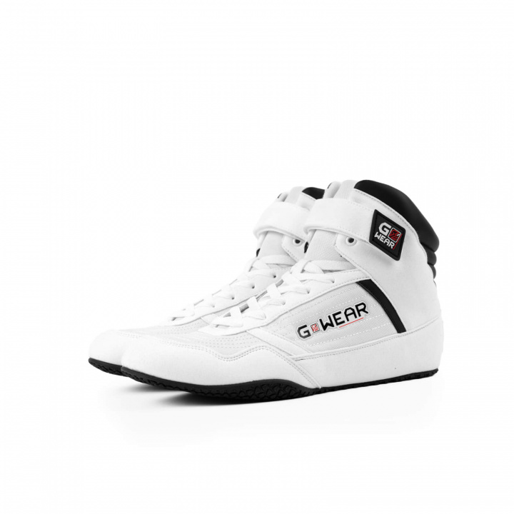 Sjekke Gwear Classic High Tops, white/black, Gorilla Wear hos SportGymButikken.no