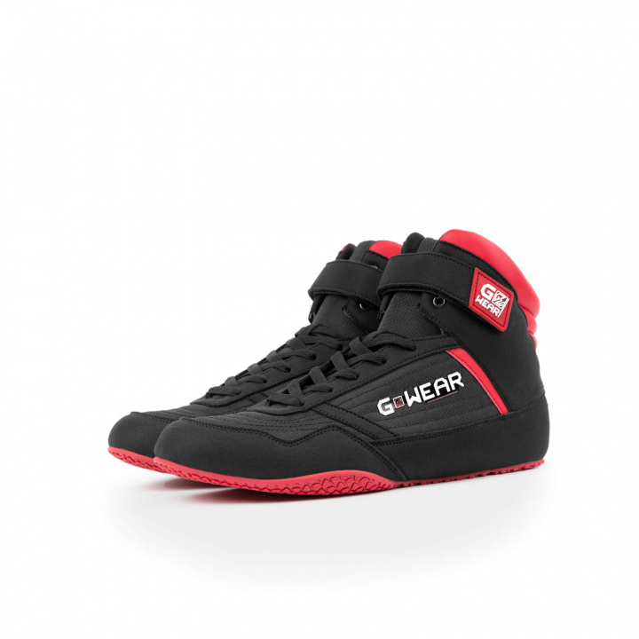 Gwear Classic High Tops, black/red, Gorilla Wear i gruppen Herreklær / Sko / Treningssko hos Sportgymbutikken.no (GW-90015-905r)