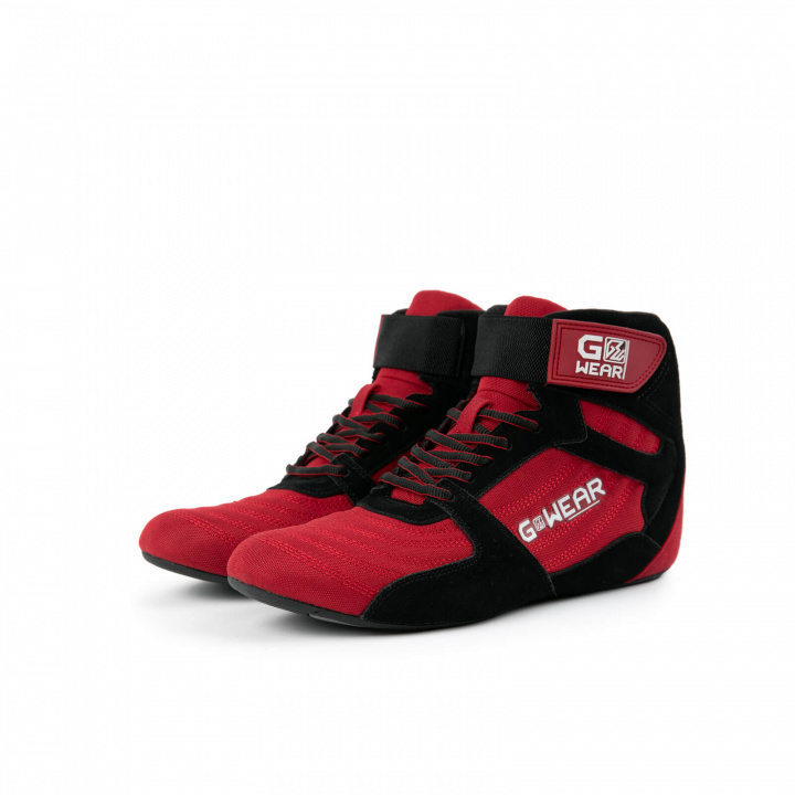 Gwear Pro High Tops, red/black, Gorilla Wear i gruppen Herreklær / Sko / Treningssko hos Sportgymbutikken.no (GW-90016-509r)