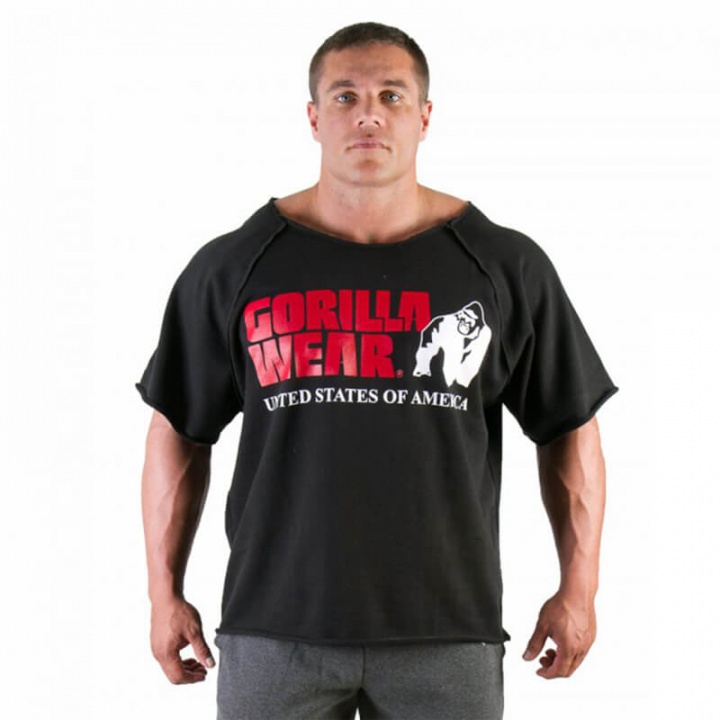 Sjekke Classic Workout Top, black, Gorilla Wear hos SportGymButikken.no