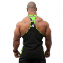 Sacramento Camo Mesh Tank Top, black/neon lime, Gorilla Wear