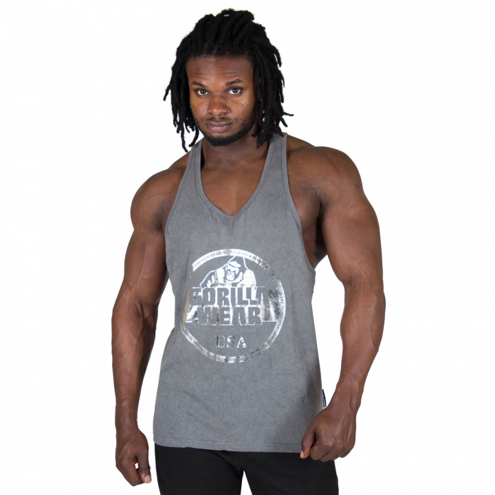 Sjekke Mill Valley Tank Top, grey, Gorilla Wear hos SportGymButikken.no