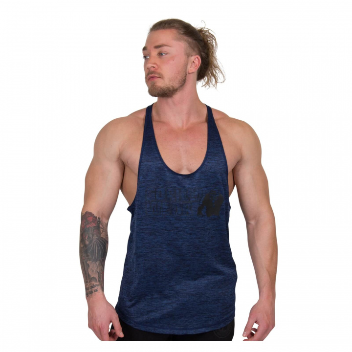 Sjekke Austin Tank Top, navy, Gorilla Wear hos SportGymButikken.no