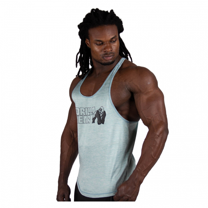 Sjekke Austin Tank Top, light green, Gorilla Wear hos SportGymButikken.no