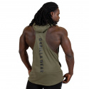 Lawrence Hooded Tank Top, army green, Gorilla Wear