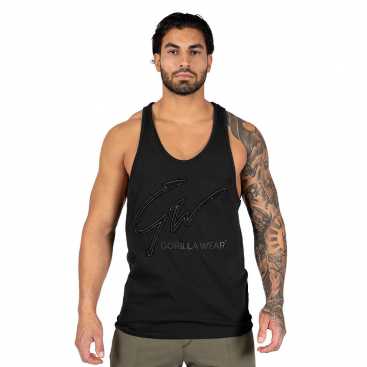 Sjekke Evansville Tank Top, black, Gorilla Wear hos SportGymButikken.no