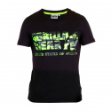 Sacramento V-Neck T-Shirt, black/lime, Gorilla Wear
