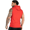 Melbourne S/L Hooded T-Shirt, red, Gorilla Wear