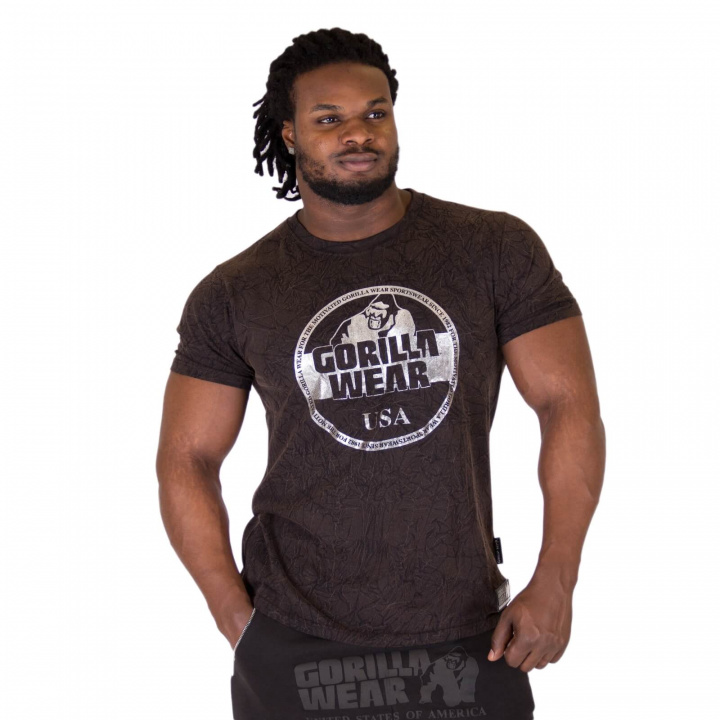 Sjekke Rocklin T-Shirt, black, Gorilla Wear hos SportGymButikken.no