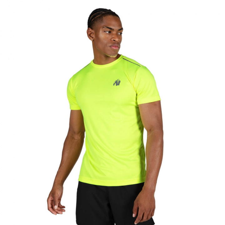 Washington T-Shirt, neon yellow, Gorilla Wear i gruppen Herreklær / Overdeler / Teknisk-t-skjorte hos Sportgymbutikken.no (GW-90572-200r)