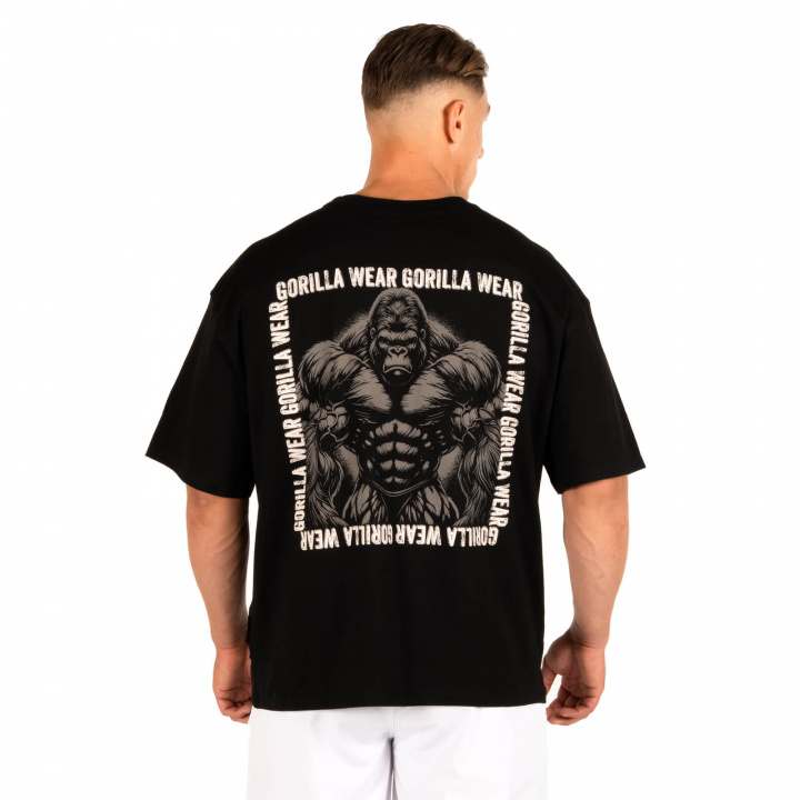 Philip Oversized T-Shirt, black i gruppen Herreklær / Overdeler / T-skjortes hos Sportgymbutikken.no (GW-90597-900r)