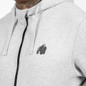 Leon Zipped Hoodie, grey, Gorilla Wear