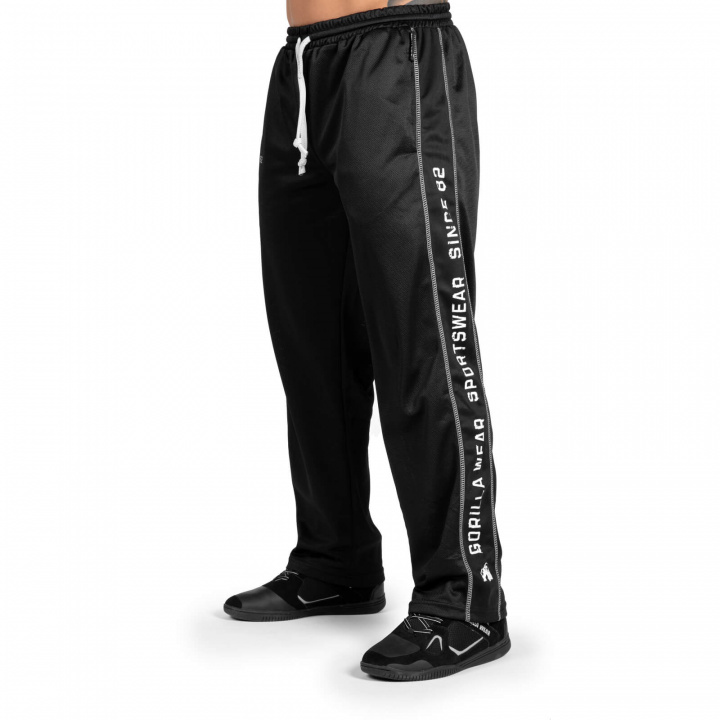 Sjekke Functional Mesh Pants, svart/hvit, Gorilla Wear hos SportGymButikken.no