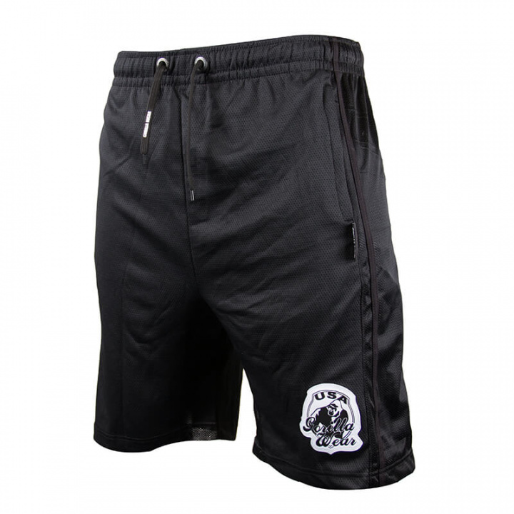 Sjekke GW Oversized Athlete Shorts, black, Gorilla Wear hos SportGymButikken.no
