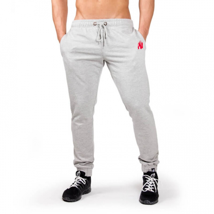 Sjekke Classic Joggers, grey, Gorilla Wear hos SportGymButikken.no